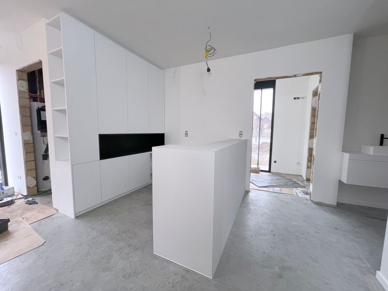 Balie met bureau voor kinesistenpraktijk Revamotion Wetteren (20-023)